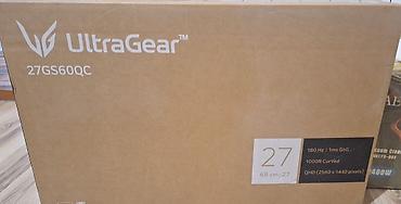 Monitorlar: LG UltraGear 27GS60QC-B.AMAQ oyun monitoru. Tamamilə yenidir heç — 1