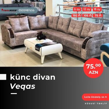 Divanlar: Künc divan, Yeni, Açılan, Bazalı, Parça, Şəhərdaxili pulsuz çatdırılma — 10