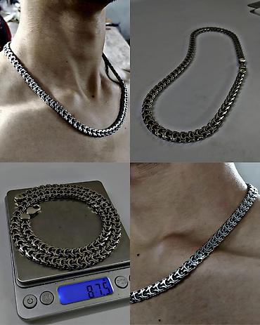 Цепочки: Золотая цепь "Питон" 585 проба Вес 30 гр Длина 50 см Ширина 6.5 мм — 16