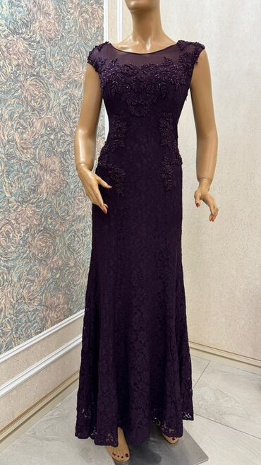 Kokteyl donlar: Zərif ziyafət geyimləri kolleksiyası - Model 1: Tünd bənövşəyi, tam — 10