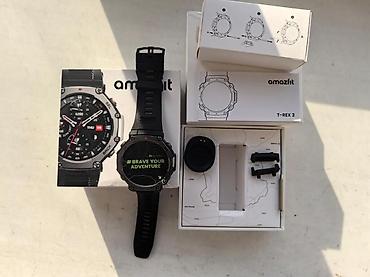 гарнитур цена: Amazfit T-REX 3 Б/у в комплекте часы, зарядка, запасной хаки ремешок — 1