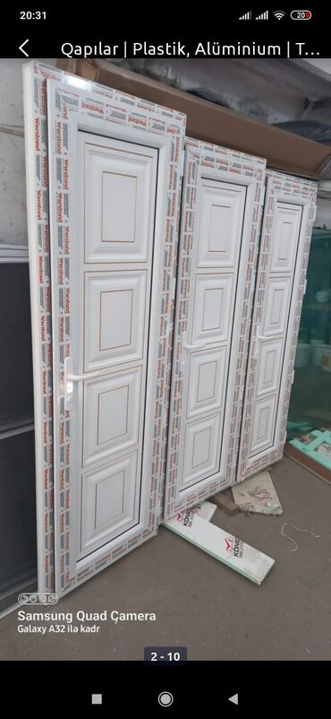 Plastik qapılar: Plastik Naxışlı Hamam Qapıları Plastik aluminium qapı pəncərə — 10