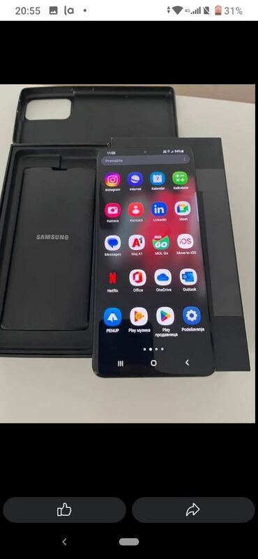 Samsung: Samsung Galaxy S21 Ultra, 16 GB, bоја - Crna, Broken phone, Sa tastaturom, Dual SIM — 8