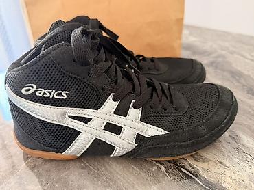 борцовки tiger: Мужские кроссовки, 34, Asics, Б/у, цвет - Черный, Самовывоз, Платная доставка — 1
