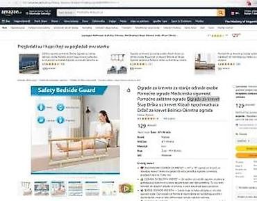 Medicinski nameštaj: Sigurnosna bočna ograda za krevet - Namenjena za sprečavanje padova — 17