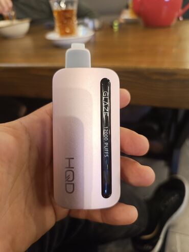 Qəlyan, vayp və aksesuarları: HQD Glaze birdəfəlik vape - Model: HQD Glaze - Çəkmə sayı: 12,000