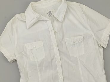 białe bluzki z nadrukiem: Сорочка жіноча, H&M, XL, стан - Хороший