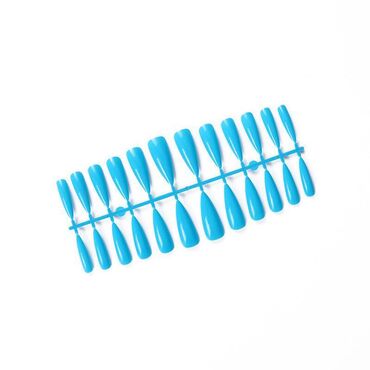 туника женская: Накладные ногти 24 шт, модный тренд, цвет синий. Материал