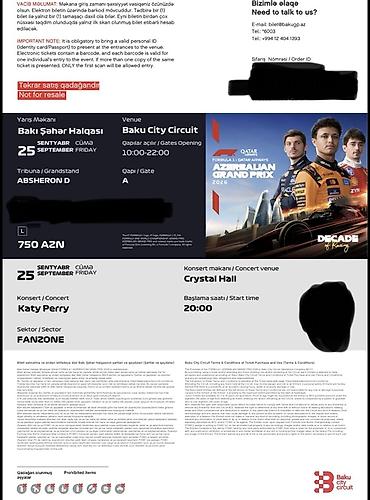 Məhsul: Formula 1 Qatar Airways Azərbaycan Qran Prisi 2026 – elektron lalafo.az -da Məhsul: Formula 1 Qatar Airways Azərbaycan Qran Prisi 2026 – elektron