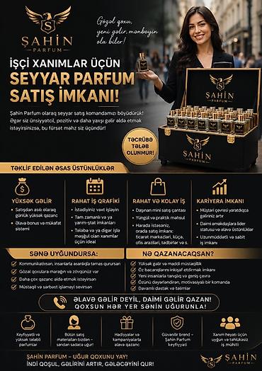 model isi axtariram: Satış məsləhətçisi tələb olunur, Yalnız qadınlar üçün, İstənilən yaş, Təcrübəsiz, Gündəlik ödəniş — 1