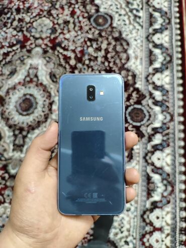 samsung a750: Samsung Galaxy J6 Plus, Б/у, 32 ГБ, цвет - Голубой, 2 SIM