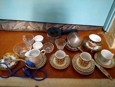 Наборы посуды: Набор посуды для сервировки стола, стекло/фарфор. Состав: - 1 — 5