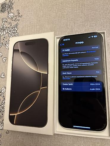 ucuz macbook pro: IPhone 16 Pro, 128 GB, Gümüşü, Face ID — 3