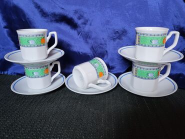 Kuhinjski setovi: Soljice nove za kafu Zajecar porcelan iz 70ih. Soljice perfektne,na — 1