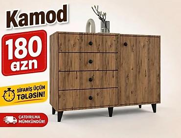 Komodlar: Kamod – funksional və zərif dizayn - Material: ağac teksturalı — 1