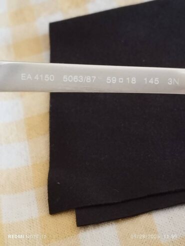 Naočare: Naočare za sunce, Emporio Armani, bоја - Crna — 8