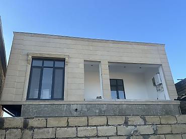 ev alqi satqi gence: İki mərtəbəli, dekorativ daş üzlü memarlıq üslublu fərdi yaşayış evi — 5