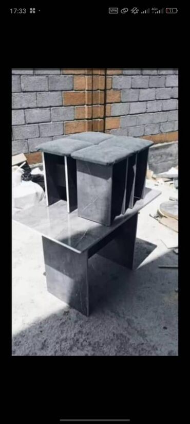 Другая мебель: Кухонный стол 4 табуретка комплект новый оптом баасы 3500сом готовые — 15