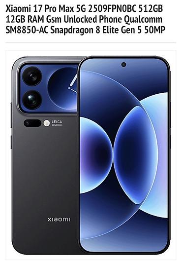 Xiaomi 512 GB, rəng - Qara, 
 Face ID, İki sim kartlı, Sənədlərlə
