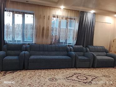 мягкая мебель для зала: Комплект мягкой мебели в едином стиле и облицовке из мягкой — 1