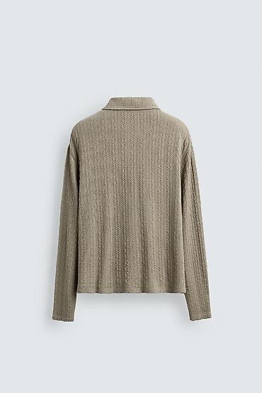 pull and: Мужской свитер, L, Zara, Новый, цвет - Бежевый, Самовывоз — 2