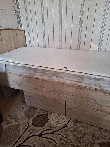 кравать односпальные: Кровать детская б/у. 75см×155см. МДФ. матрас Lina. состояние хорошее — 2