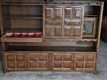 Stilske vitrine: Masivna drvena vitrina/sekretar u klasičnom stilu - Materijal: puno — 4