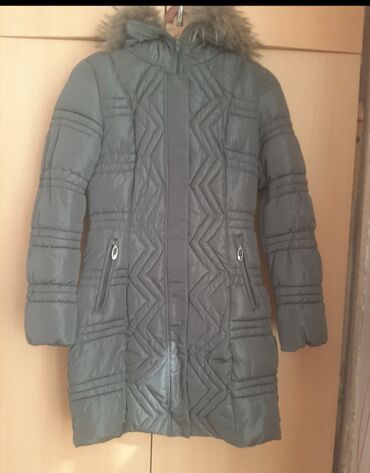 кожа куртка: Женская куртка XL (EU 42), цвет - Серый