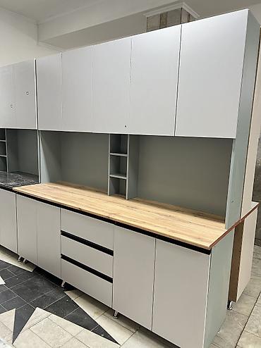 silver kitchen: Кухонный гарнитур, Новый, В рассрочку, ДСП, Бесплатная доставка — 4