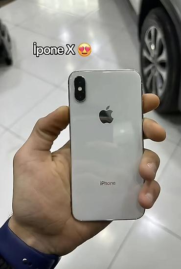 iphone x 2 ci el: IPhone X, 64 GB, Gümüşü, Face ID — 1