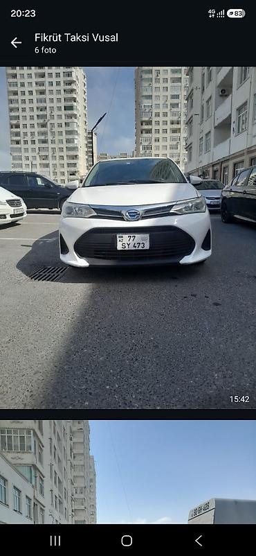ag 07 sekilleri: Toyota Corolla Fielder Hybrid – universal kuzovlu, ağ rəng. - Yanacaq — 4