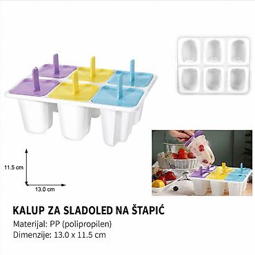 KMT Kalup za sladoled (šest kompleta slova) 2903771 Praktičan kalup