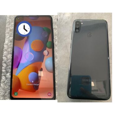 samsung tab4: Samsung Galaxy A22, 32 GB, rəng - Qara, Barmaq izi, İki sim kartlı