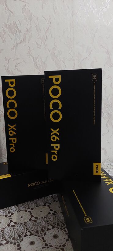 modio m19 5g: Poco X6 Pro 5G, 512 GB, rəng - Qara, Sensor, Barmaq izi, Face ID