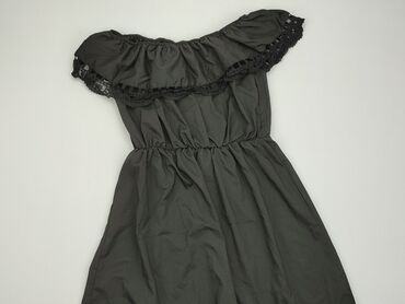 sukienki czarno beżowa: Sukienka, S, stan - Idealny