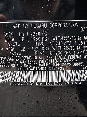 Subaru: Subaru Outback: 2020 г., 2.4 л, Вариатор, Бензин, Универсал — 14