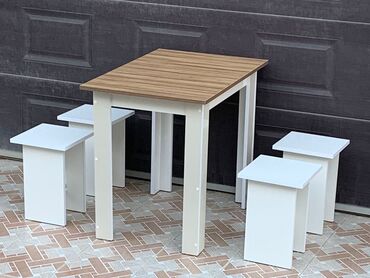 Masa və oturacaq dəstləri: Mətbəx üçün, Yeni, 4 stul — 4