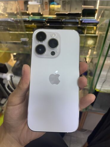 наушник от айфона: IPhone 14 Pro, Колдонулган, Ак, Бөлүп төлөө менен, 93 %