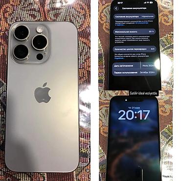 en ucuz mac: IPhone 15 Pro, 128 GB, Gümüşü, Face ID — 1