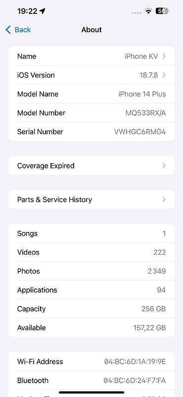14 плюс айфон: IPhone 14 Plus, Б/у, 256 ГБ, Midnight, Зарядное устройство, Защитное стекло, Кабель, 76 % — 4
