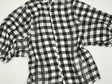 ażurowe bluzki czarne: Koszula Damska, C&A, L, stan - Bardzo dobry