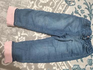 triko dest: Qız uşaqları üçün geyim dəsti 1) Mavi cins don - Yüngül denim — 3