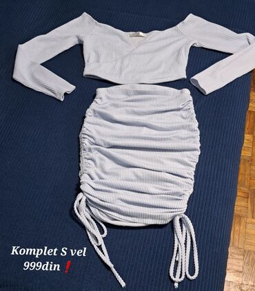 komplet helanke majica: S (EU 36), Single-colored, color - White