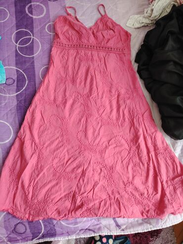 zara pink haljina: M (EU 38), bоја - Roze, Koktel, klub, Na bretele