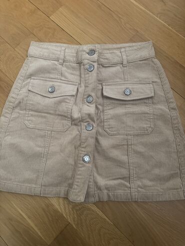 Ətəklər: Mini Ətək, Stradivarius, Velvet, S (EU 36)