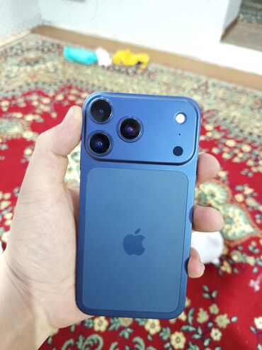 Apple iPhone: IPhone 17 Pro, Б/у, 64 ГБ, Синий, Защитное стекло, 100 % — 1