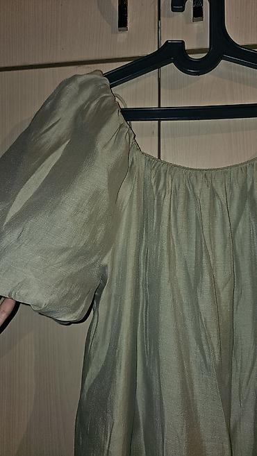 Yaşıl-boz rəngli qadın paltarı - Uzun, düz siluet - Açıq lalafo.az -da Yaşıl-boz rəngli qadın paltarı - Uzun, düz siluet - Açıq
