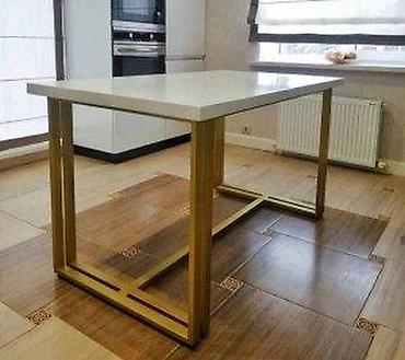 ikea taburei: TRPEZARIJSKI STO MODEL GOLD | Izrada nameštaja po meri Drvo&metal — 1