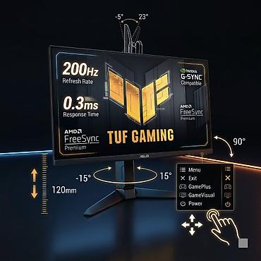 asus rog strix g16: Asus Tuf Gaming VG259QL5A 200Hz / 24.5 / 0.3ms / IPS Monitor. Brend — 1