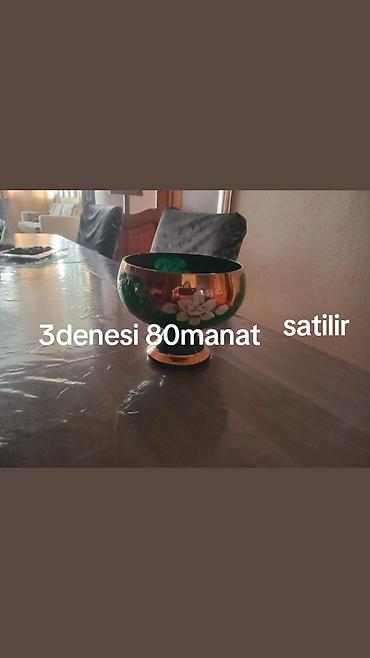 bosqab desti: Məhsul: Bəzəkli qab dəsti - Şüşə və seramikdən bəzək qabları — 2